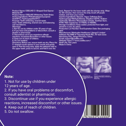 ZARONOVA Purple Teeth Whitening Strips