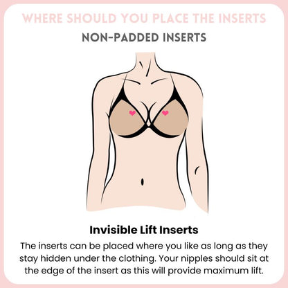 Women’s Double-Sided Adhesive Invisible Lift Inserts Bra