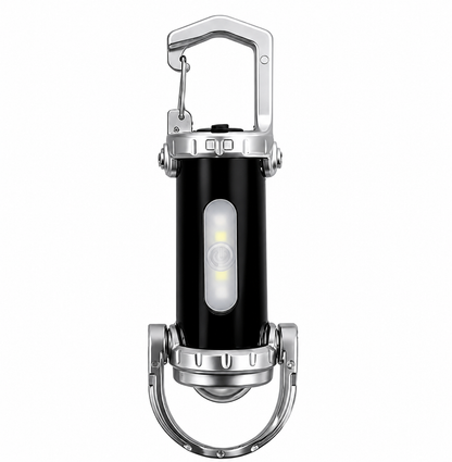 1200LM Super Bright Rechargeable Keychain&SOS Flashlight-Waterproof