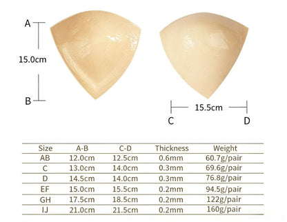 Women’s Double-Sided Adhesive Invisible Lift Inserts Bra.