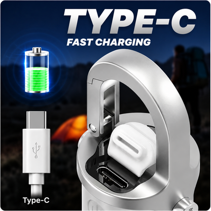 1200LM Super Bright Rechargeable Keychain&SOS Flashlight-Waterproof